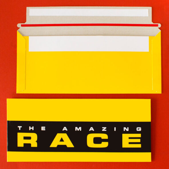 where to buy Amazing Race tear-strip envelopes