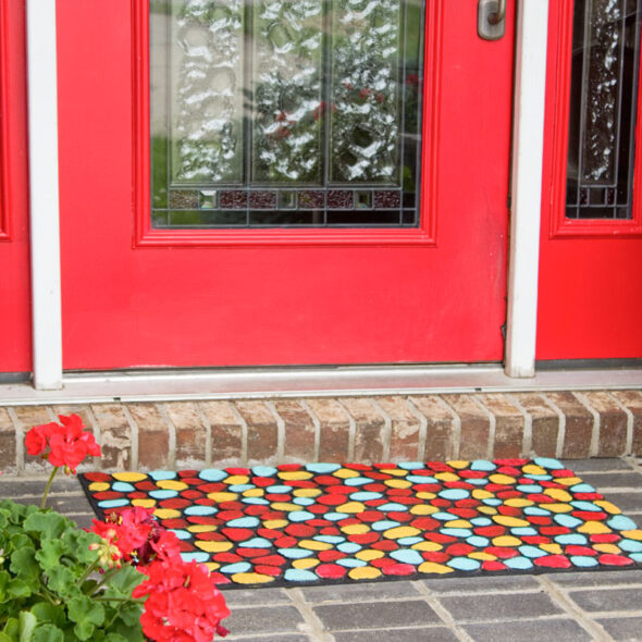 Painted Recycled Rubber Door Mat And Your Opinion Needed