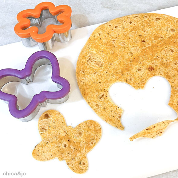 Make custom shaped tortilla chips