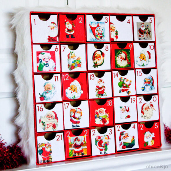 Retro Santa Advent Calendar