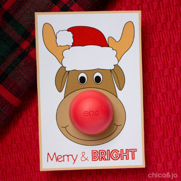 EOS Christmas Cards with Rudolph the Reindeer