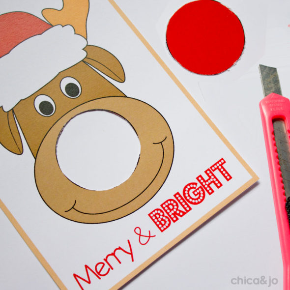 EOS Christmas cards with Rudolph the Reindeer