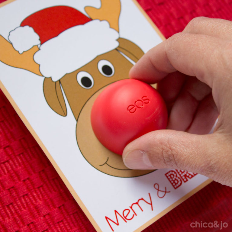 EOS Christmas Cards with Rudolph the Reindeer | Chica and Jo