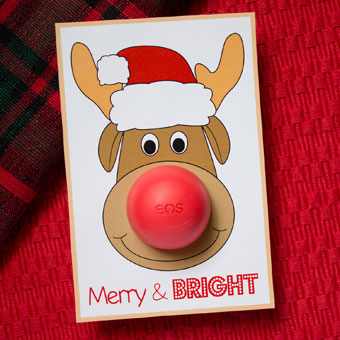EOS Christmas Cards with Rudolph the Reindeer
