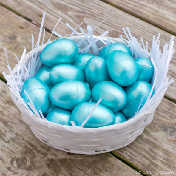 Metallic Easter Eggs