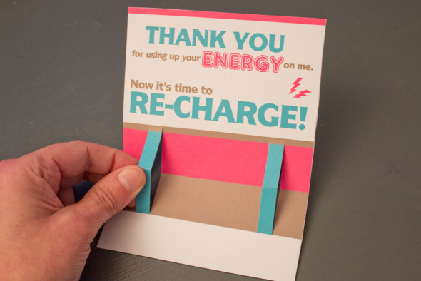 USB charger thank you card gift for school teachers