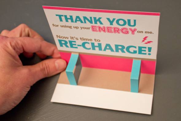 USB charger thank you card gift for school teachers