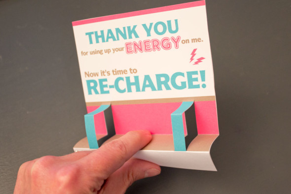 USB charger thank you card gift for school teachers