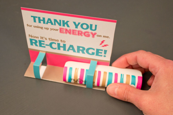 USB charger thank you card gift for school teachers