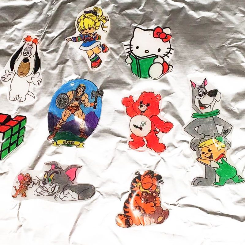 3D Shrinky Dink Christmas Ornaments (free printable) - stlMotherhood