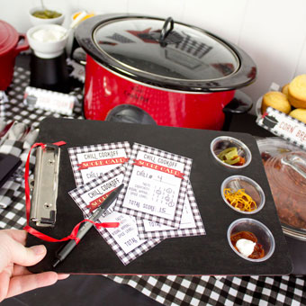 Chili Cook-off Sample Tasting Trays