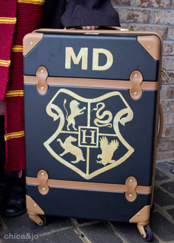 DIY Harry Potter school trunk suitcase