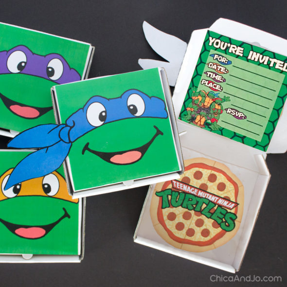 Teenage Mutant Ninja Turtles Party Favors and Invitations