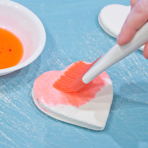 Valentine's Day Rice Krispies treats conversation hearts