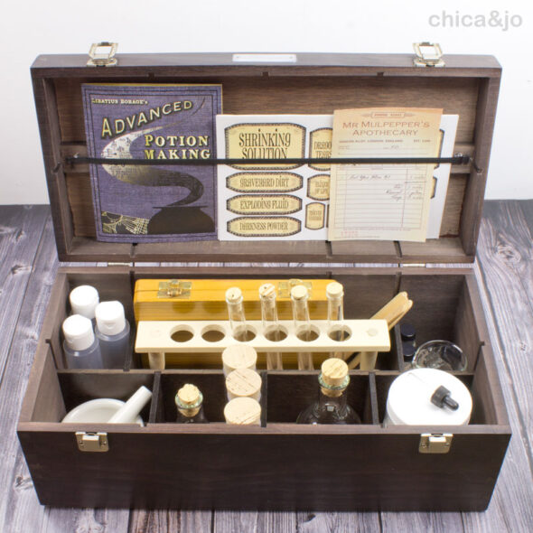 DIY Harry Potter potion making kit for wizards and magic spells