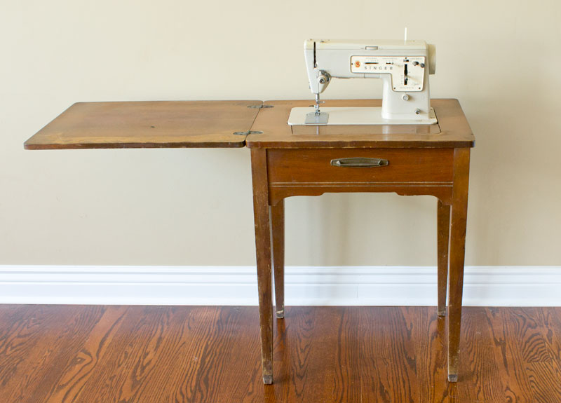 Turn A Sewing Table Into A Bar Cart Chica And Jo