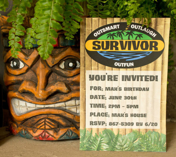 Survivor party printables