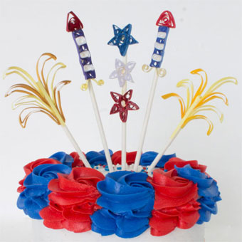 Fourth of July Quilled Paper Cake Topper