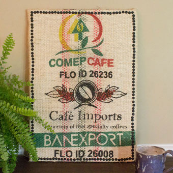 DIY Home Decor Projects Using Burlap Coffee Sacks