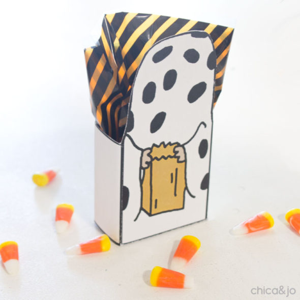 Charlie Brown Peanuts Halloween favor treat boxes