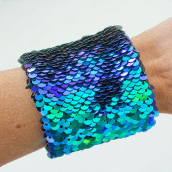 DIY Mermaid Sequin Sensory Bracelet