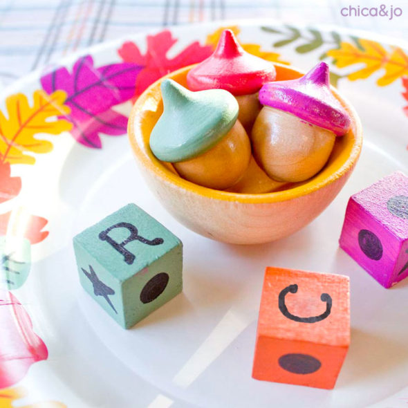 Thanksgiving kids table game DIY LCR