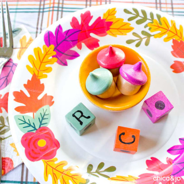 Thanksgiving kids table game DIY LCR