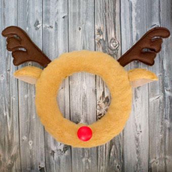 Easy Kid's Reindeer Christmas Wreath
