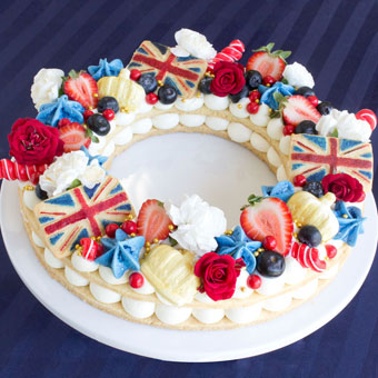 British-themed Trendy Cookie Cream Tart