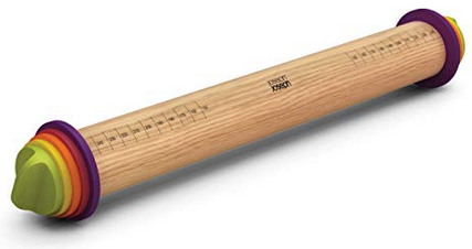 rolling pin with thickness rings