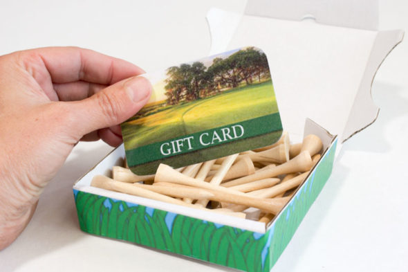 Father's Day golf gift card holder