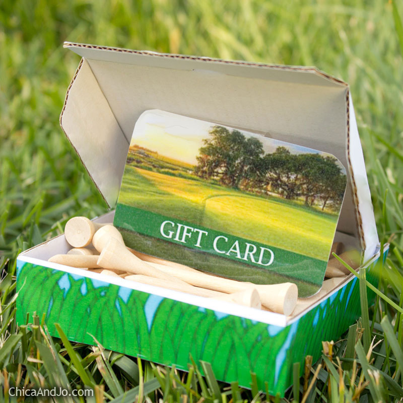 Father’s Day golf gift card holder Chica and Jo