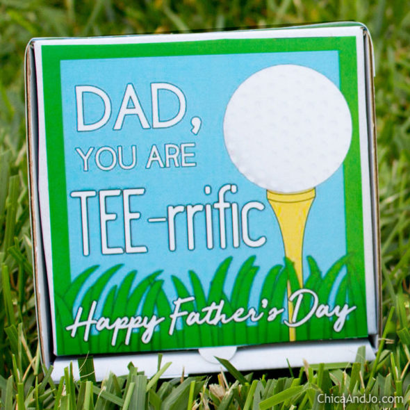 Father's Day golf gift card holder