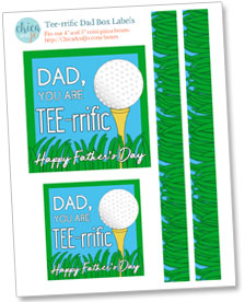 Father's Day golf gift card holder