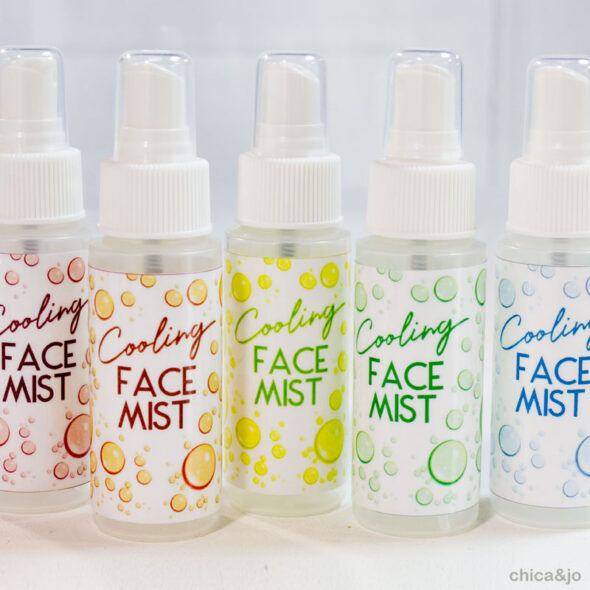 DIY Cooling Face Mist Spray Bottles with Printable Labels