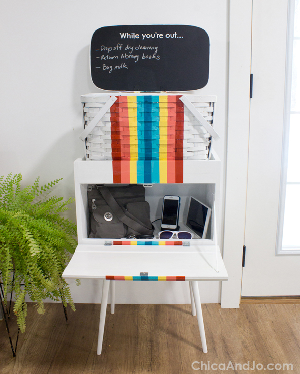 DIY Hardware and Spray Paint Organizer Cabinet