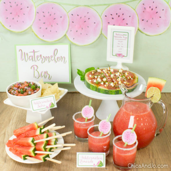 Watermelon Bar Party Printables
