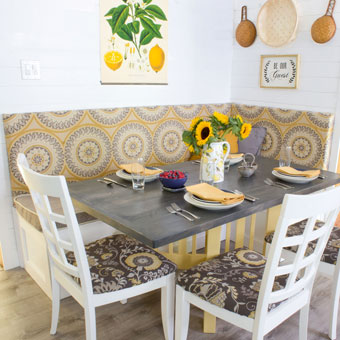 Building a Custom Kitchen Banquette and Table