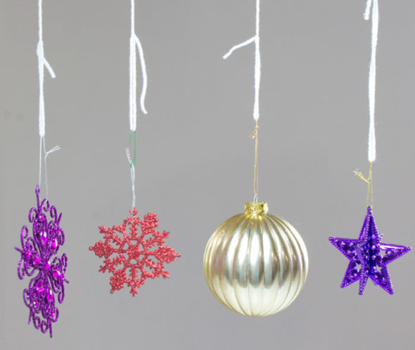 Redo dollar store Christmas ornaments