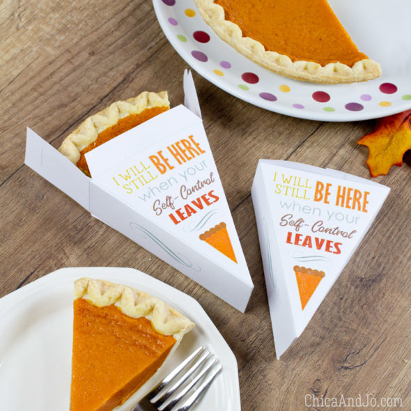 Pie Slice Box Template for Thanksgiving