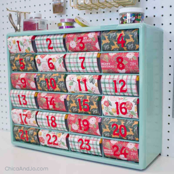 Christmas Advent calendar for a crafter or DIYer
