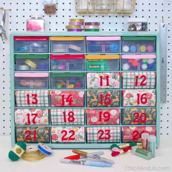 Christmas Advent calendar for a crafter or DIYer