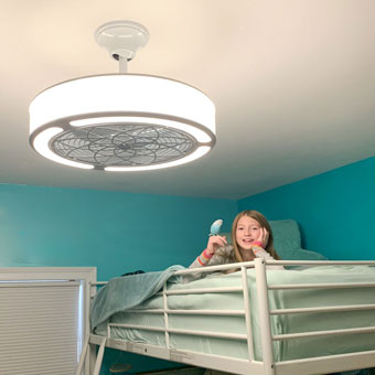 Ceiling Fan for Above Bunk Beds