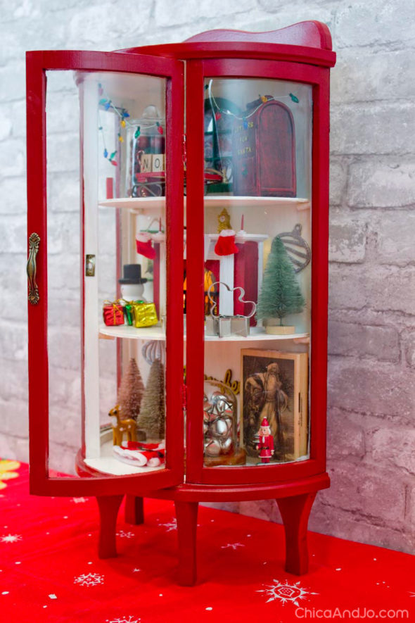 Christmas curiosities cabinet