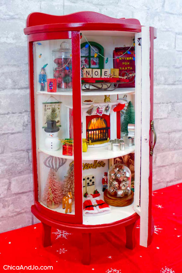 Christmas curiosities cabinet