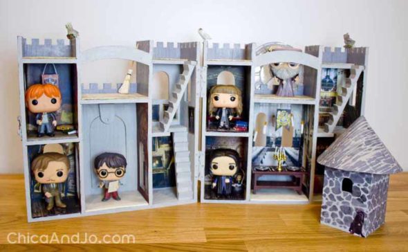 Harry Potter Funk Pop Hogwarts castle display