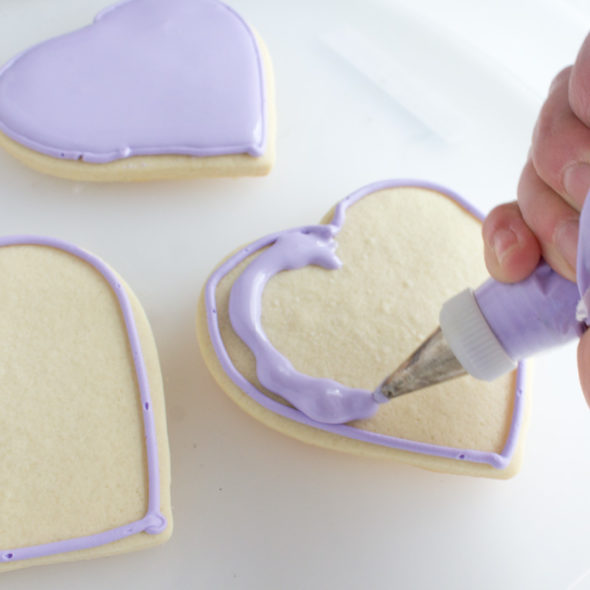 Anti-Valentine conversation heart cookies