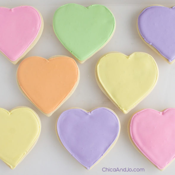 Anti-Valentine conversation heart cookies