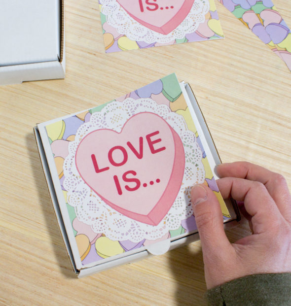 Anti-Valentine conversation heart cookies