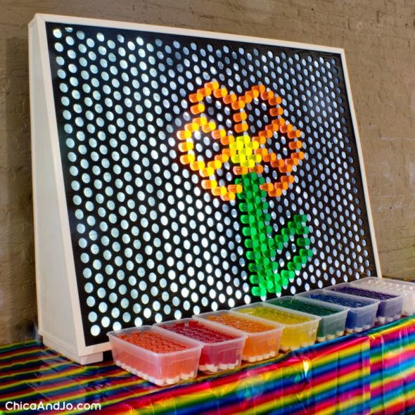 Make a giant Lite Brite | Chica and Jo